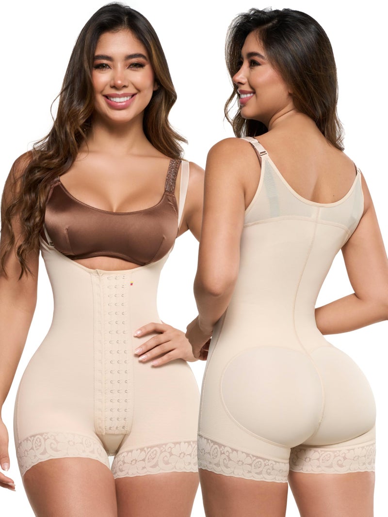 Sonryse Stage 2 faja Tummy Tuck Compression Garment | Faja Body Shaper Shapewear for Women | Fajas Colombianas Moldeadoras Beige S - Image 1